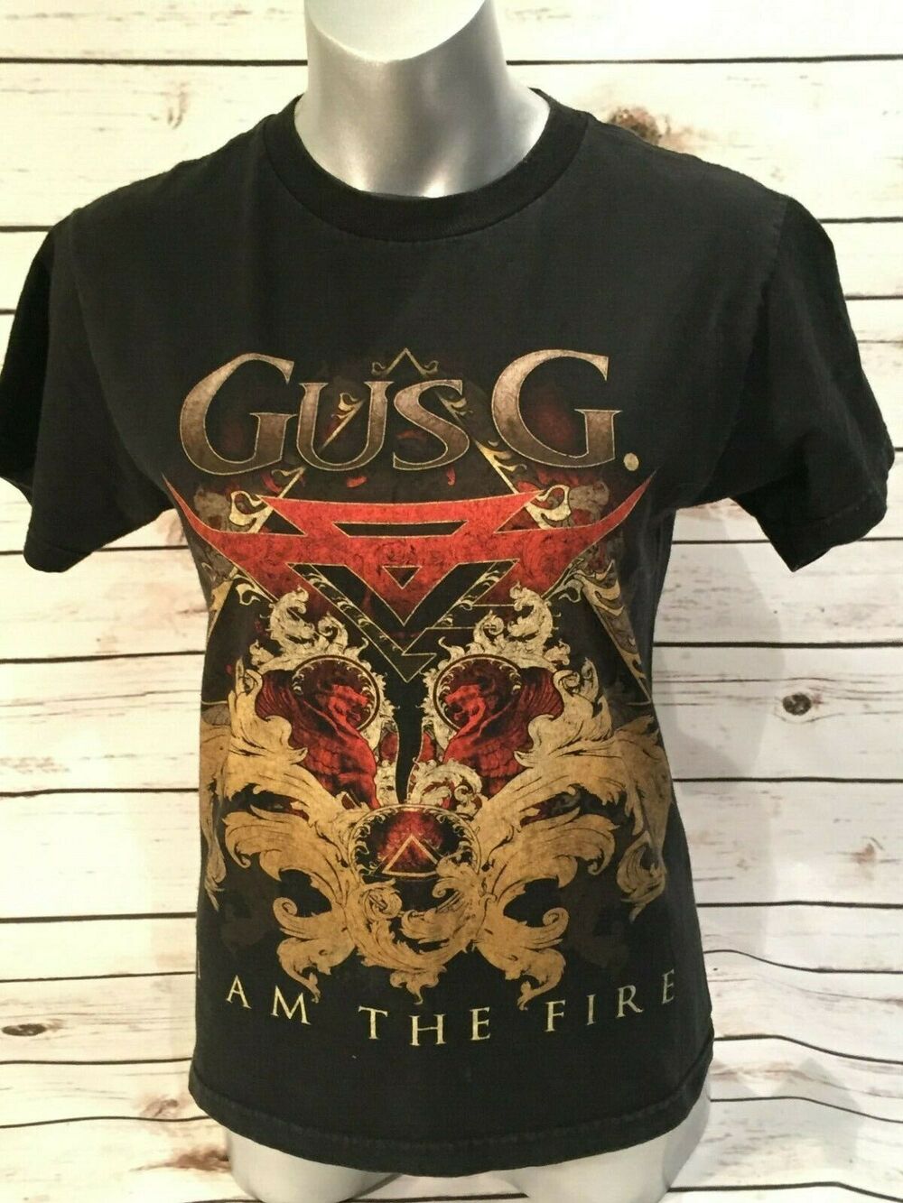 Gus G I am Fire Album Cover Shirt Heavy Metal Band Konstantinos Karamitroudis